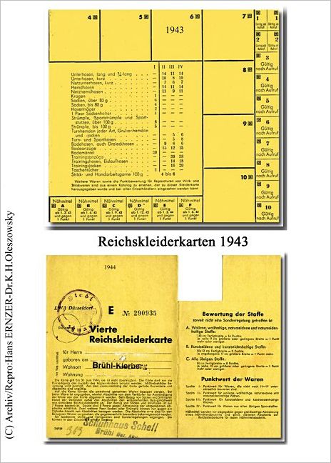 029 Reichskleiderkarte 1943
